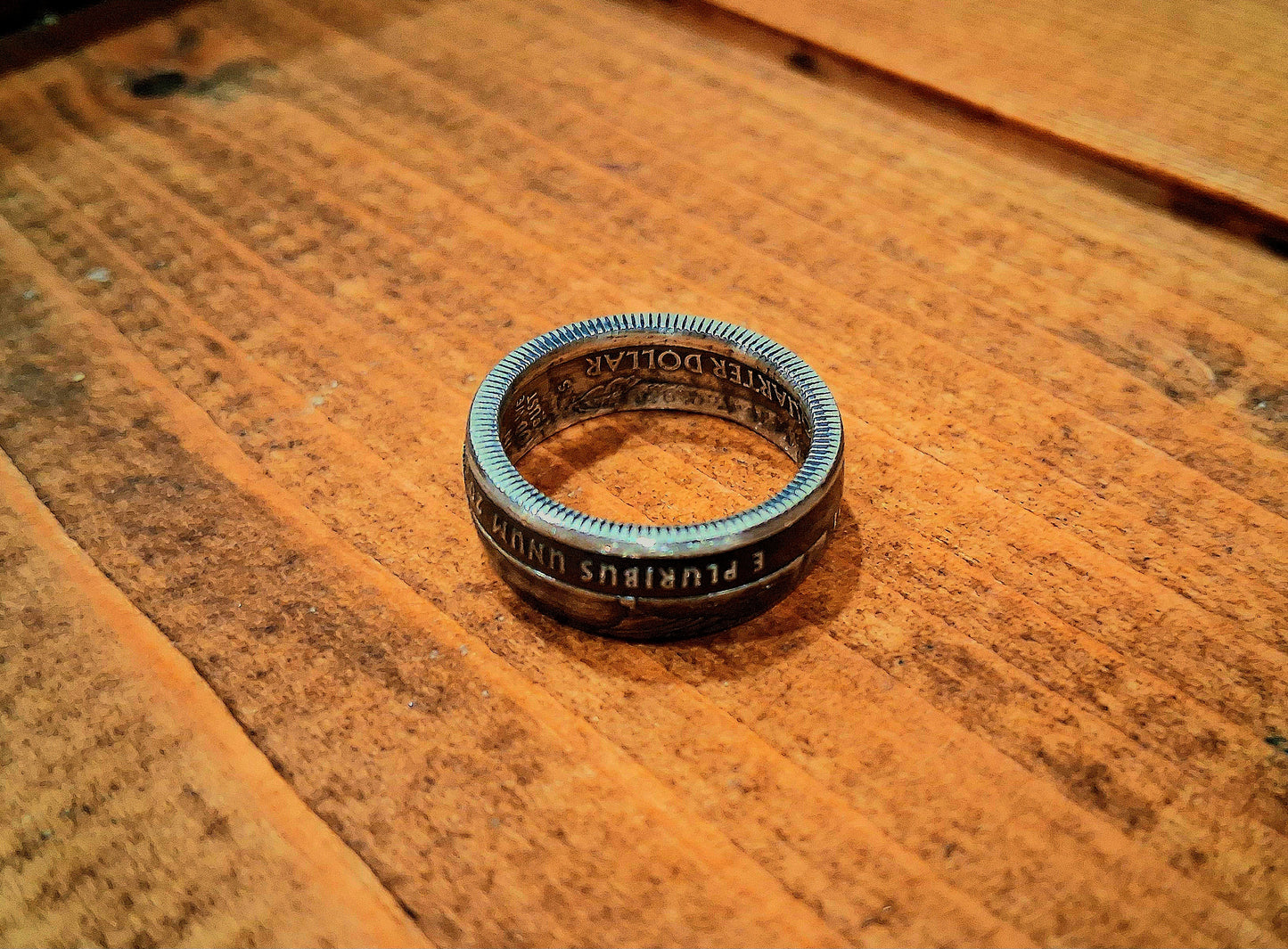 Silver Quarter rings