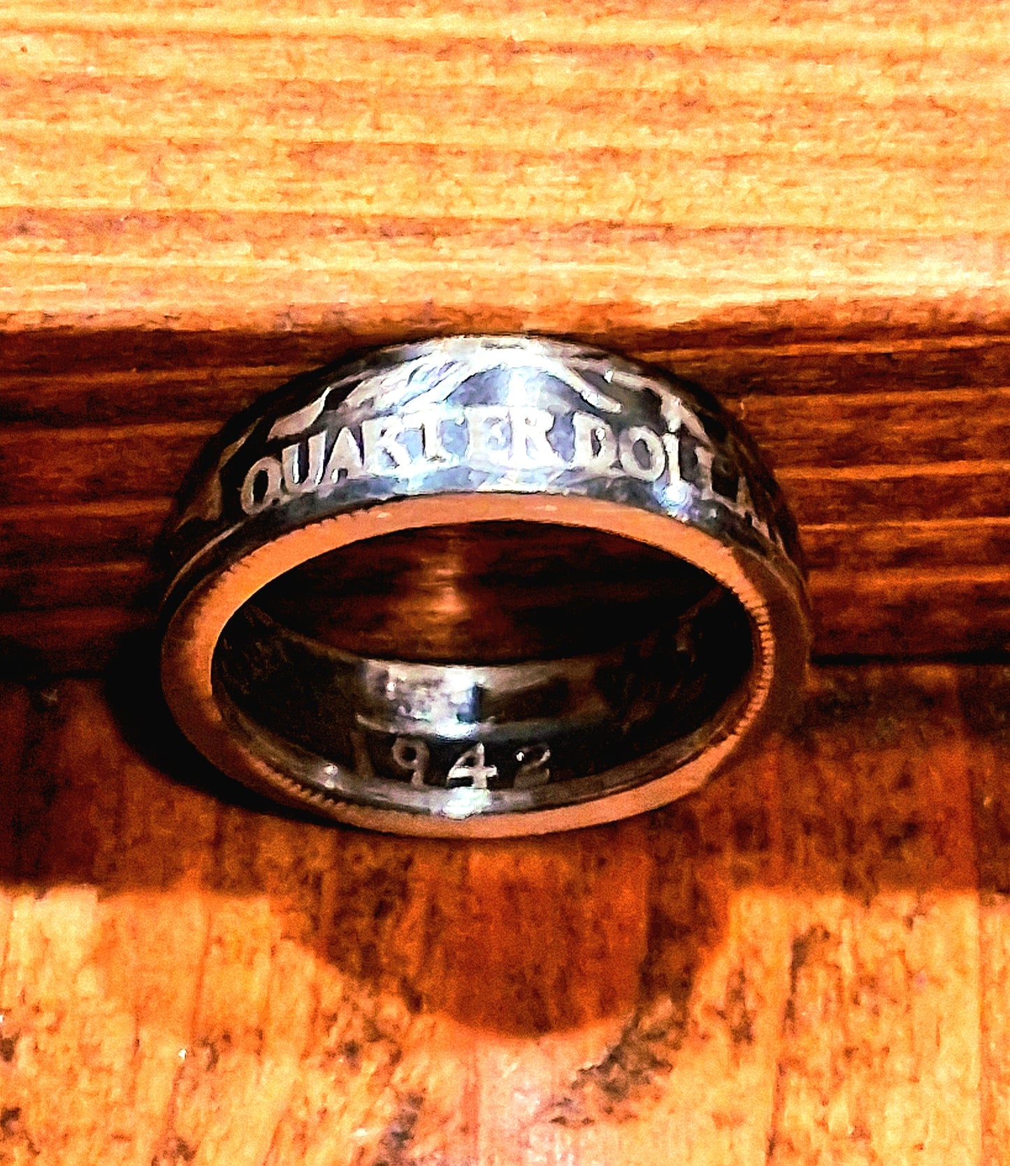 Silver Quarter rings