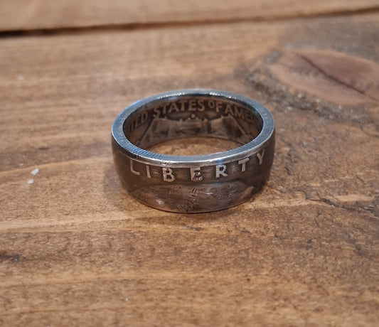 Silver Franklin  half dollar coin rings