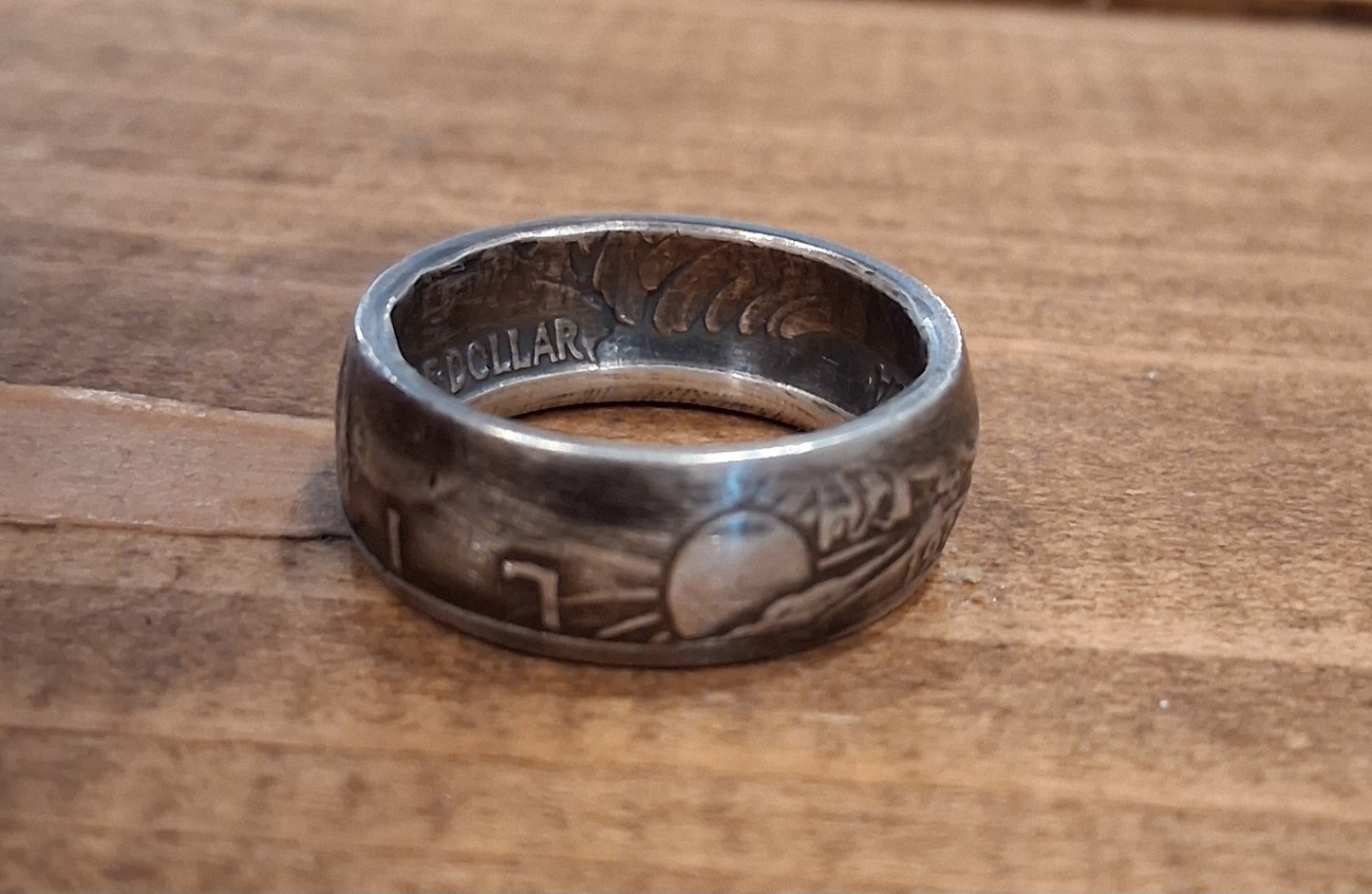 Silver Walking Liberty  half dollar coin rings